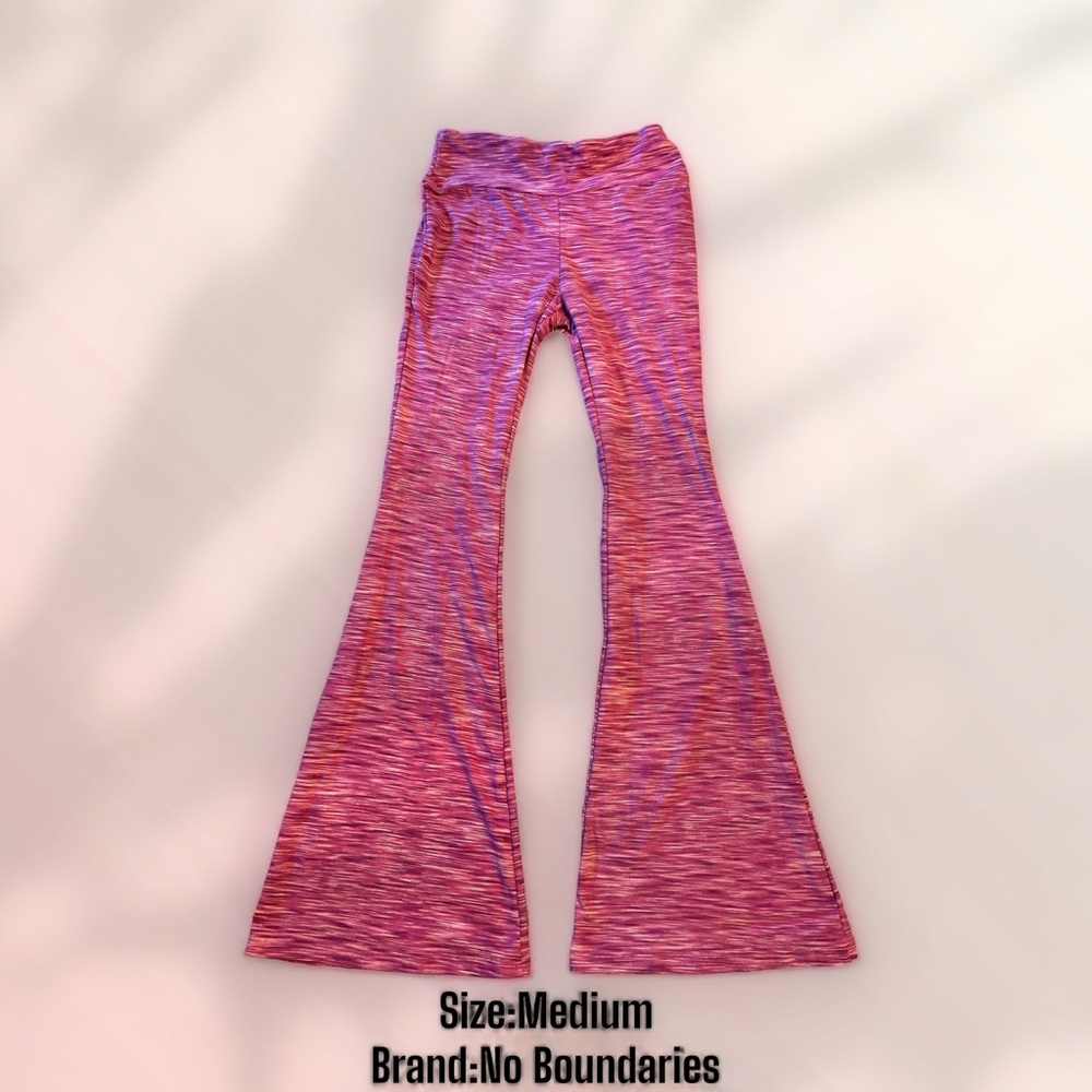 Women’s Pink No Boundaries Flare Pants Size Medium